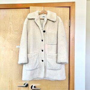 NWOT Zara teddy coat - Size S